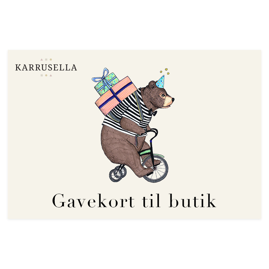 Gavekort til Karrusella, Fysisk